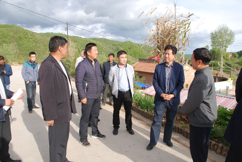 市政協(xié)主席張明泰調(diào)研清水縣扶貧攻堅(jiān)進(jìn)展，星火機(jī)床公司匯報(bào)為幫扶村所做的具體工作