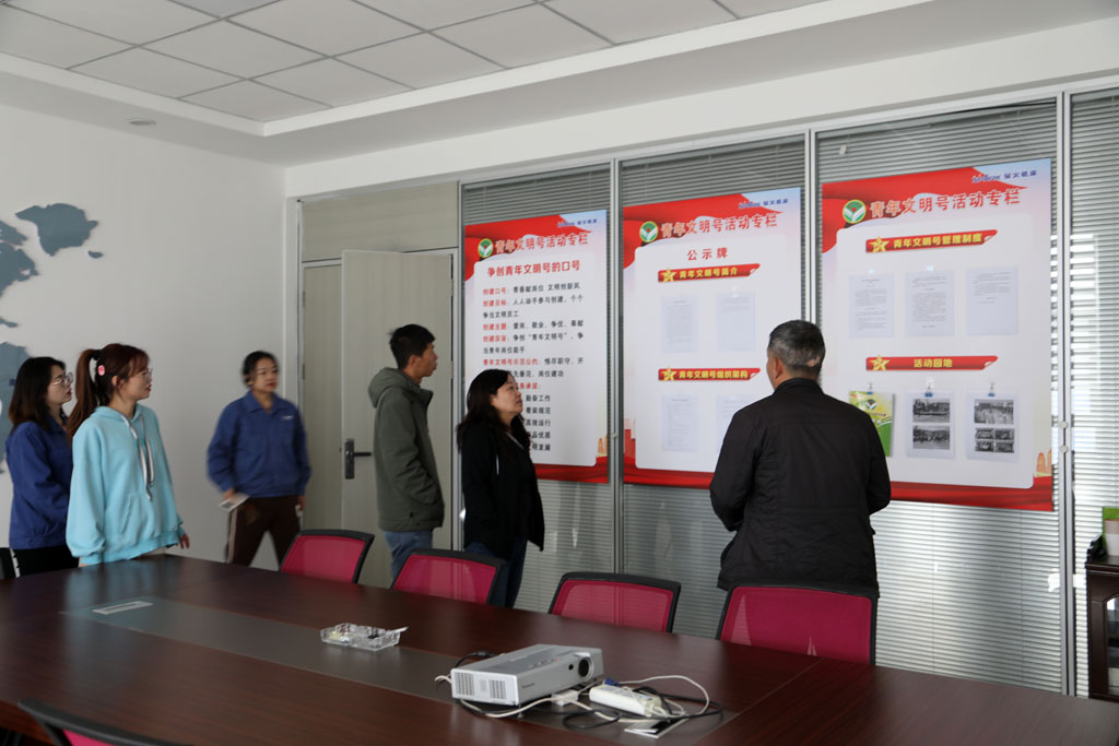 團市委來甘肅星火考核市級青年文明號集體建設工作