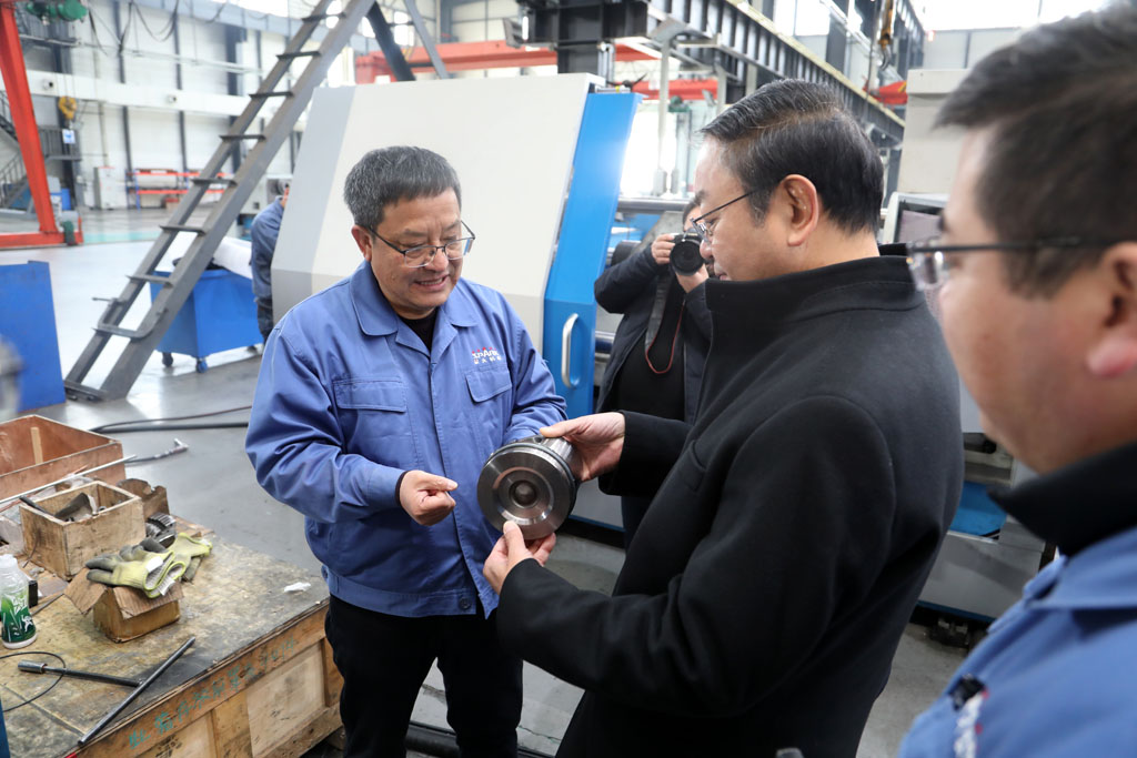 省科協領導張世珍一行來星火數控調研